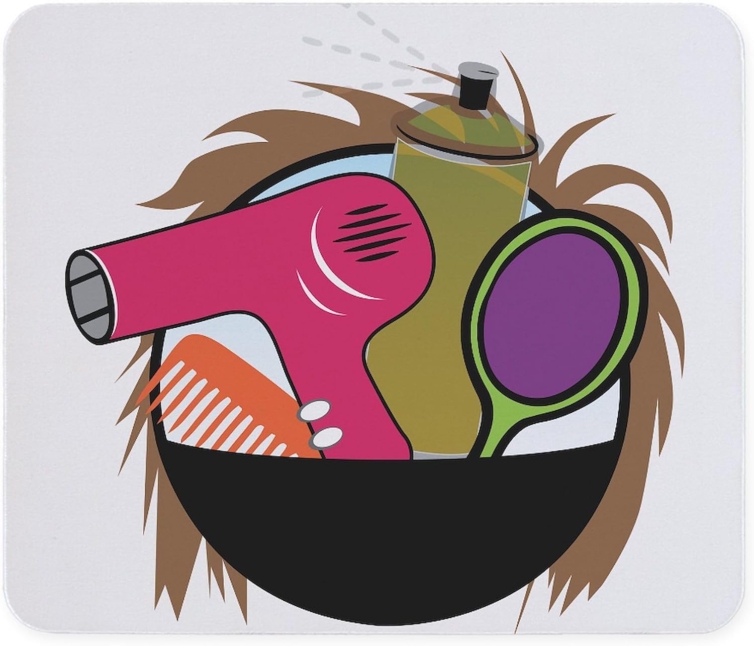 CafePress Hair Salon Products Mousepad Non-Slip Rubber Gaming Mousepad