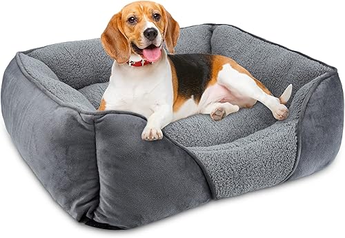 Dog Bed,Pets Friendly Medium Small Dogs Beds Machine Washable Rectangle Dogs Beds,Orthopedic Calming Dog Sofa Bed,Soft Sleeping Puppy Beds