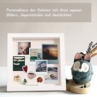 Muzilife 3D Mélykeret Üveges Képkeret Tárgyak Tárolásához 6