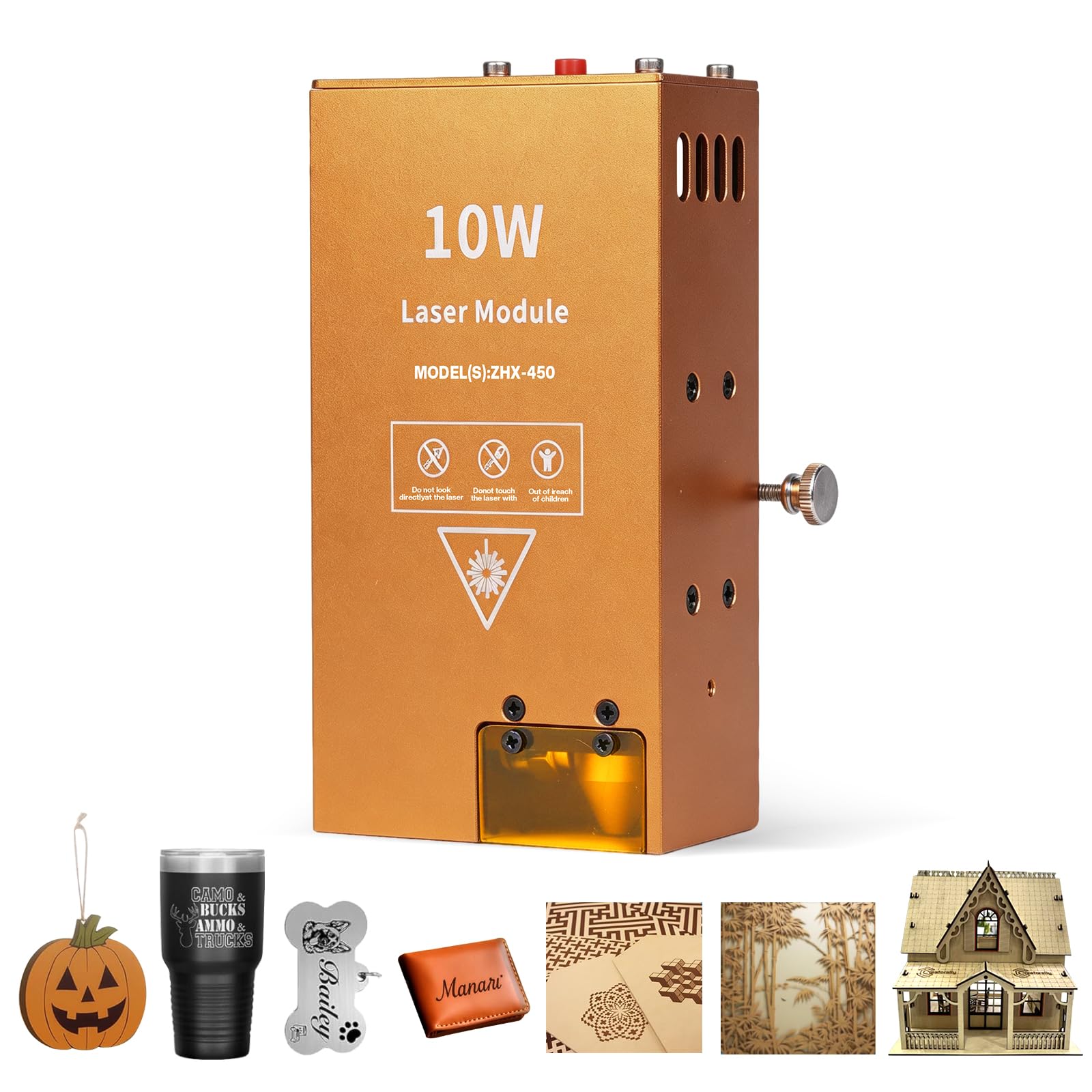 10W Lasermodul mit integriertem Air Assist für CNC-Graviermaschinen