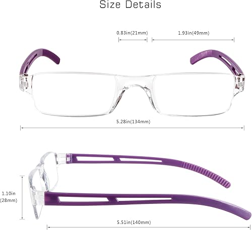Miniatura 3 de LifeArt 4 pares de anteojos de lectura, anteojos con filtro de luz azul, anteojos de computadora para mujeres y hombres, marco de anteojos