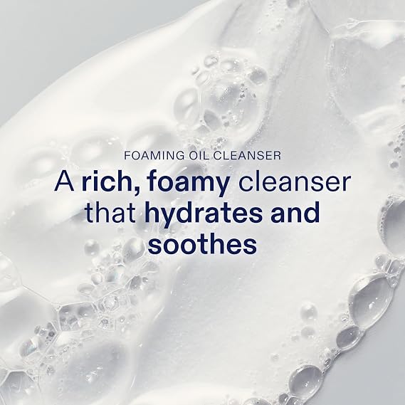 Skinfix Nourishing Cleanse + Moisturize Set with Hyaluronic Acid - Includes Mini Foaming Oil Cleanser (2 fl oz) & Mini Triple Lipid-Peptide Cream (0.5 fl oz) - Vegan, Cruelty Free