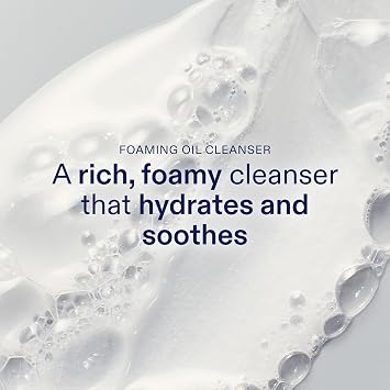 Skinfix Nourishing Cleanse + Moisturize Set with Hyaluronic Acid - Includes Mini Foaming Oil Cleanser (2 fl oz) & Mini Triple Lipid-Peptide Cream (0.5 fl oz) - Vegan, Cruelty Free