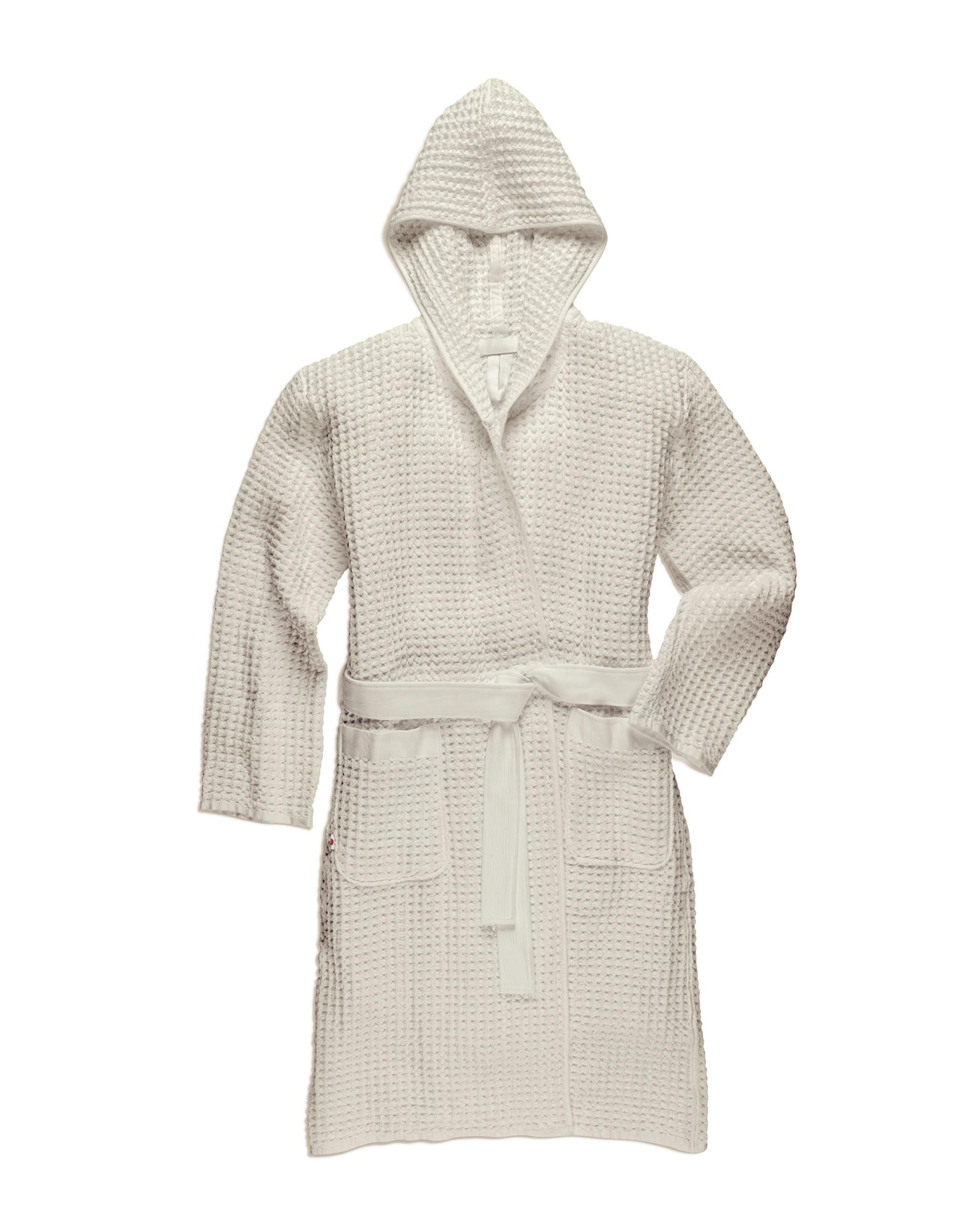 knee length dresses for ladies Men's Hooded Towelling Dressing Gown in Pale Grey main image 1