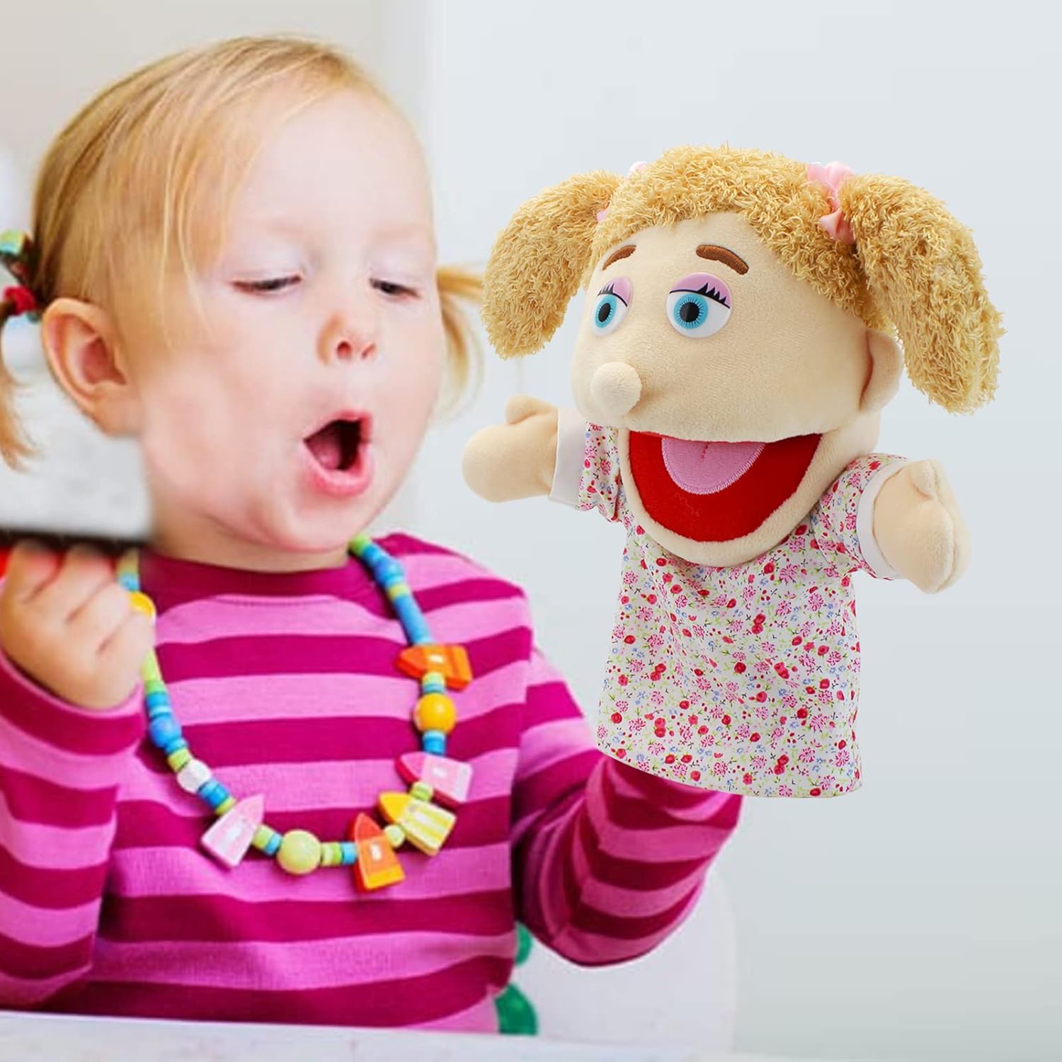 Buy Family Hand Puppets,Puppets for Kids Role Paly Family Members 11.8