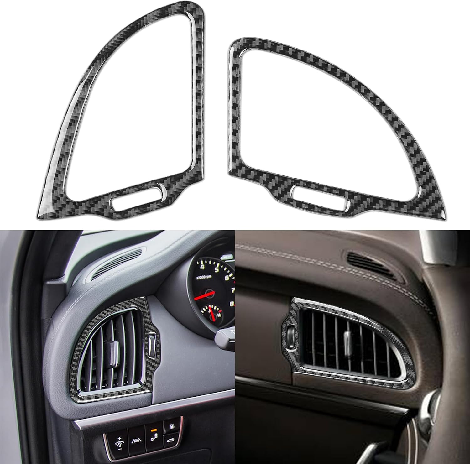 NVCNX Real Carbon Fiber Trim for KIA Stinger GT Interior Accessories