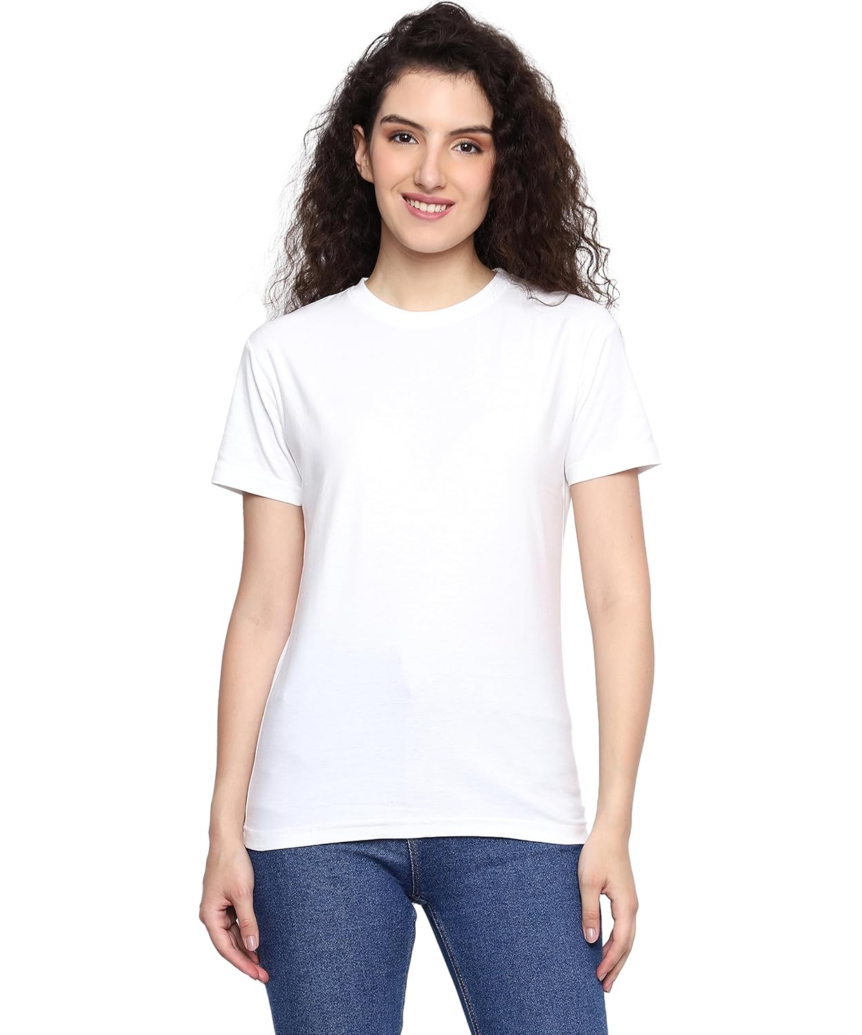 FABIOUS Round Neck T-Shirt Top for Women | Combed Bio-Washed Ring Spun Cotton | Plain | Short Sleeves - Review, Price and Buying Guide