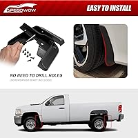 Vista 3 de Guardabarros de lodo SPEEDWOW Ajuste para 2009-2022 Ram 1500/Ram 1500 Classic, 2010-2018 Ram 2500/3500 sin (con) guardabarros de fábrica, juego de 4