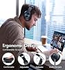 Auriculares Bluetooth Over Ear, 60 horas de reproducción, plegables, inalámbricos, Hi-Fi estéreo con graves profundos y 6 modos EQ, ajustables, ligeros, con micrófono, FM, SD/TF para adultos 5