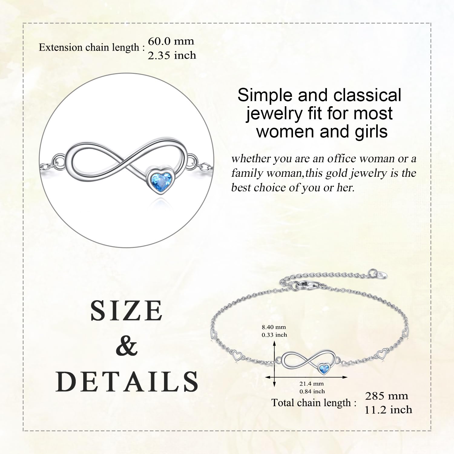 Cavigliera da donna a forma di cuore, in argento Sterling 925, regolabile, cavigliera per ragazze, bracciali alla caviglia, gioielli