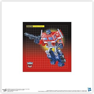 Gallery Pops Hasbro Transformers - Optimus Prime Retro Wall Art, 12" x 12" Gallery Pops Wall Art, Unframed Version