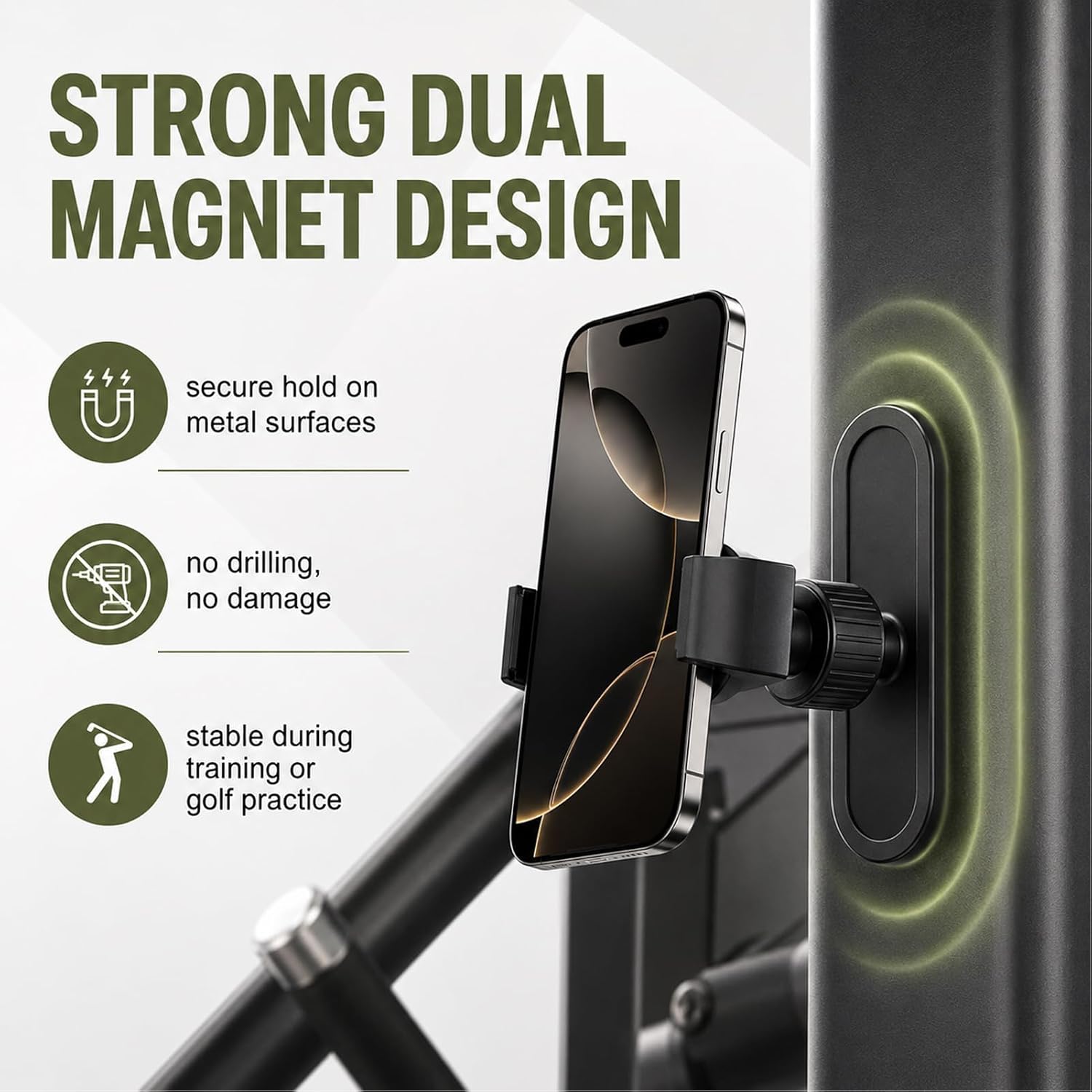 Magnetic Phone Holder,Gym Magnetic Phone Holder,Gym Phone Holder Magnet,Magnetic Phone Mount For Gym,Phone Magnet For Gym Attach To Metal Surface With Iphone 17 Pro Max 16 15 14 13 Clip style