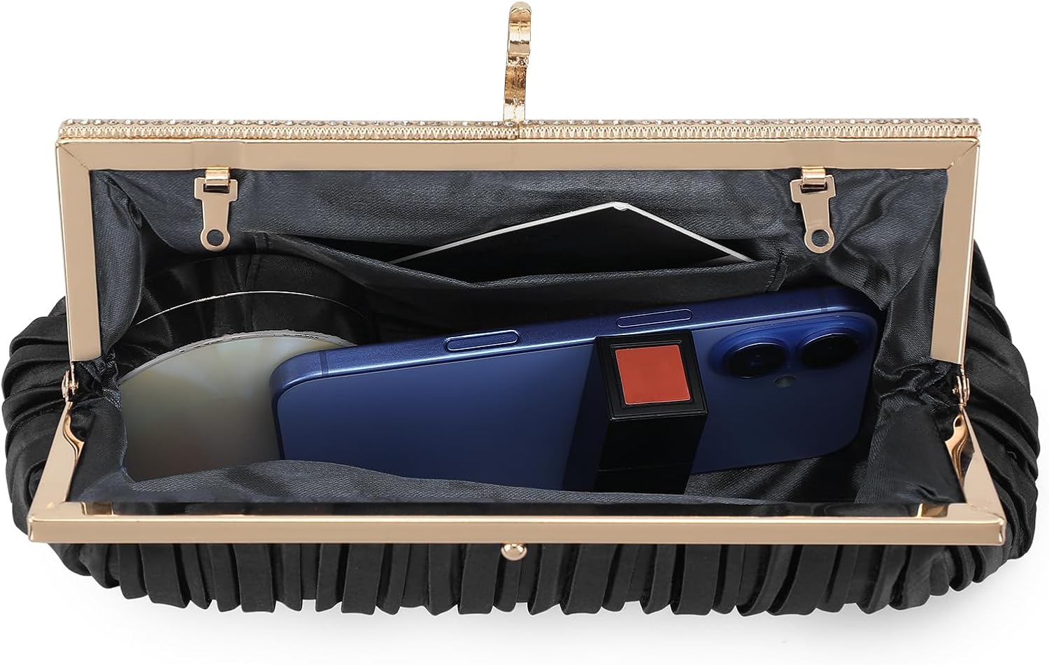 UBORSE Beaded Clutch Evening Bags for Women Formal Bridal Wedding Clutch Purse Prom Cocktail Party Handbags - Image 7