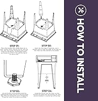 Vista 6 de Fregadero de servicios independiente con grifo de cuello de cisne de acero inoxidable - Fregadero de servicios de plástico de 24" para garaje