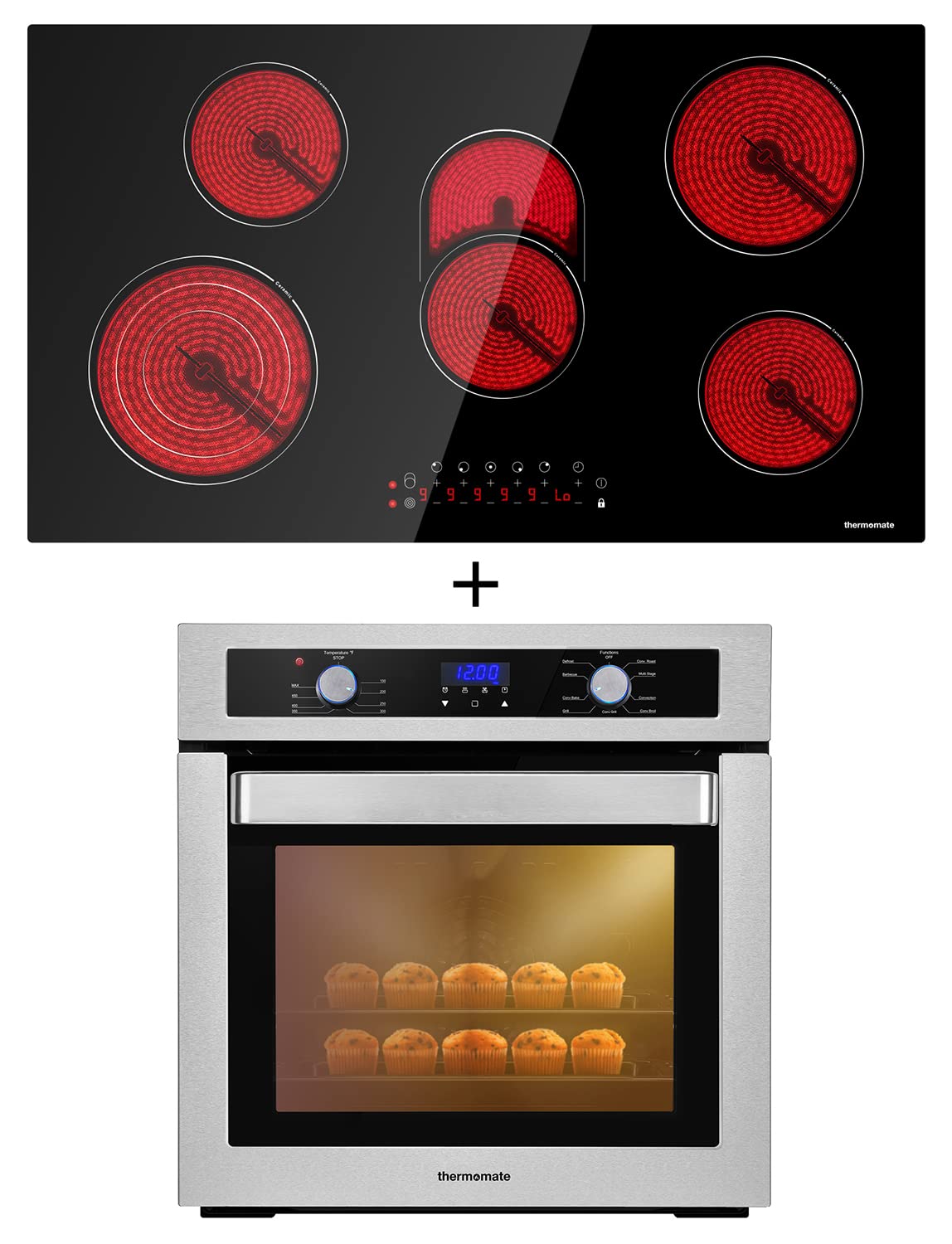 thermomate CHTB915 36 Inch Builtin Radiant Electric Stove for sale