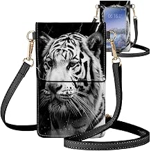 for Women Cell Phone Purse,with Touchscreen Cell Phone Purse,PU Leather Shoulder Bag Waterproof Phone Wallet Case with Clear Touch Screen Window up to 6.7 inch Smartphone,