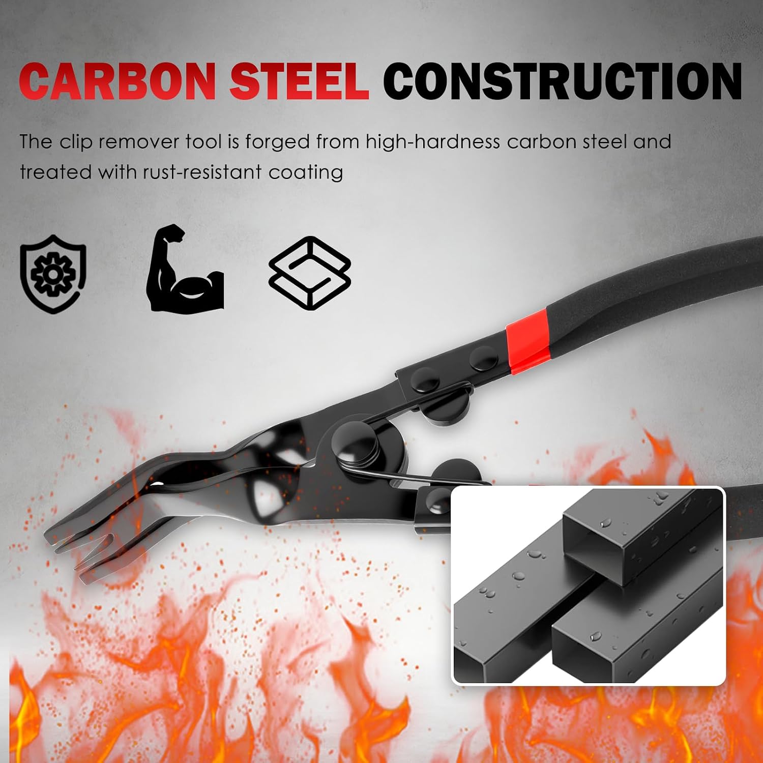 2-in-1 Panel Clip Pliers,Panel Clip Removal Tool for Plastic/Push Pin Clips
