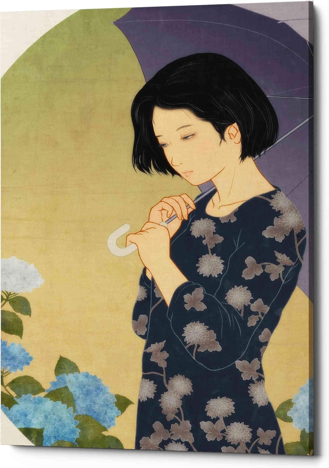 Amazon Com Epic Graffiti Ajisai By Sai Tamiya Giclee Canvas Wall Art 40 X 60 Purple Posters Prints