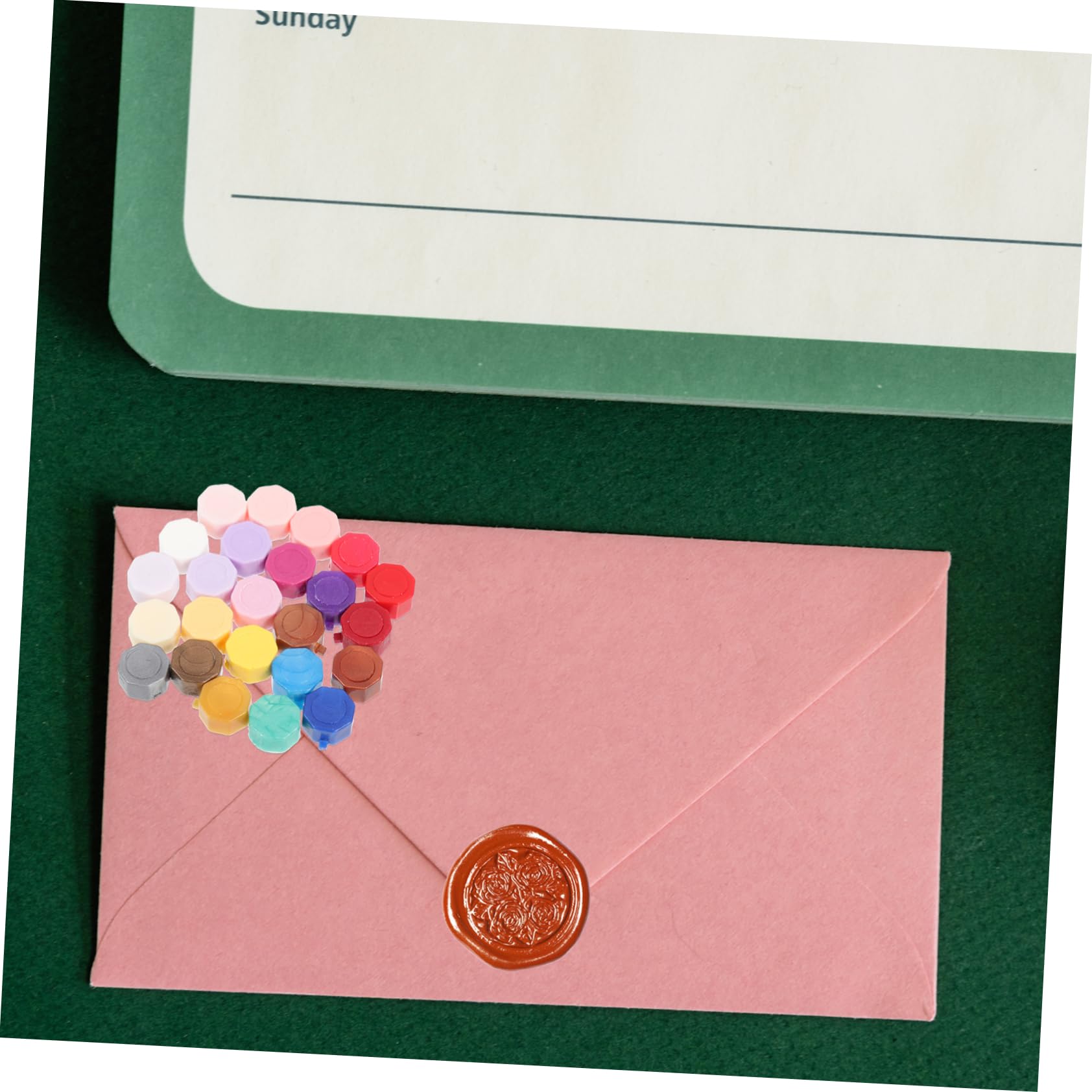 Wachssiegelperlen Satz 1 Schachtel für Umschläge und Einladungskarten | Wachs, zum Versiegeln von Kuverts, für Handgefertigte Karten und Hochzeitseinladungen Zufällige Farbe