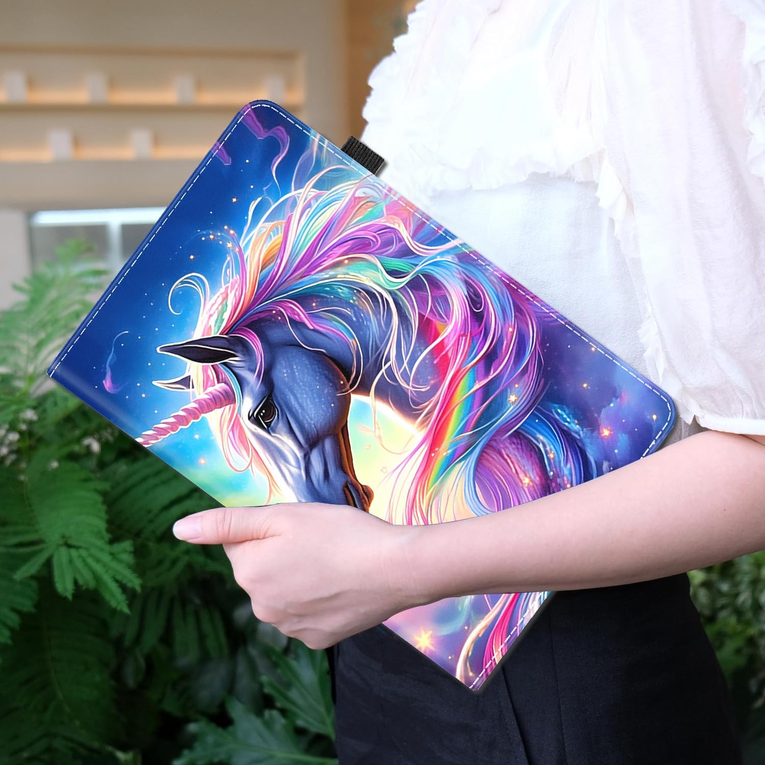 Case for Amazon Kindle Fire Max 11 Tablet (13th Generation, 2023 Release) - Slim Fit Standing Cover with Auto Sleep/Wake for All-New Fire 11 Max Tablet，Colorful Horses