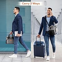 Vista 78 de Lifewit Bolsa de Almuerzo Mediana Aislada Caja de Almuerzo Hielera Suave Bolsa Refrigerante para Adultos Hombres Mujeres, Gris 12 Latas (9L)