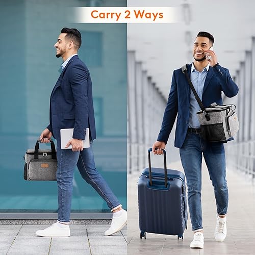 Miniatura 78 de Lifewit Bolsa de Almuerzo Mediana Aislada Caja de Almuerzo Hielera Suave Bolsa Refrigerante para Adultos Hombres Mujeres, Gris 12 Latas (9L)