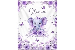 Personalized Elephant Baby Blanket: Capture Cherished Moments