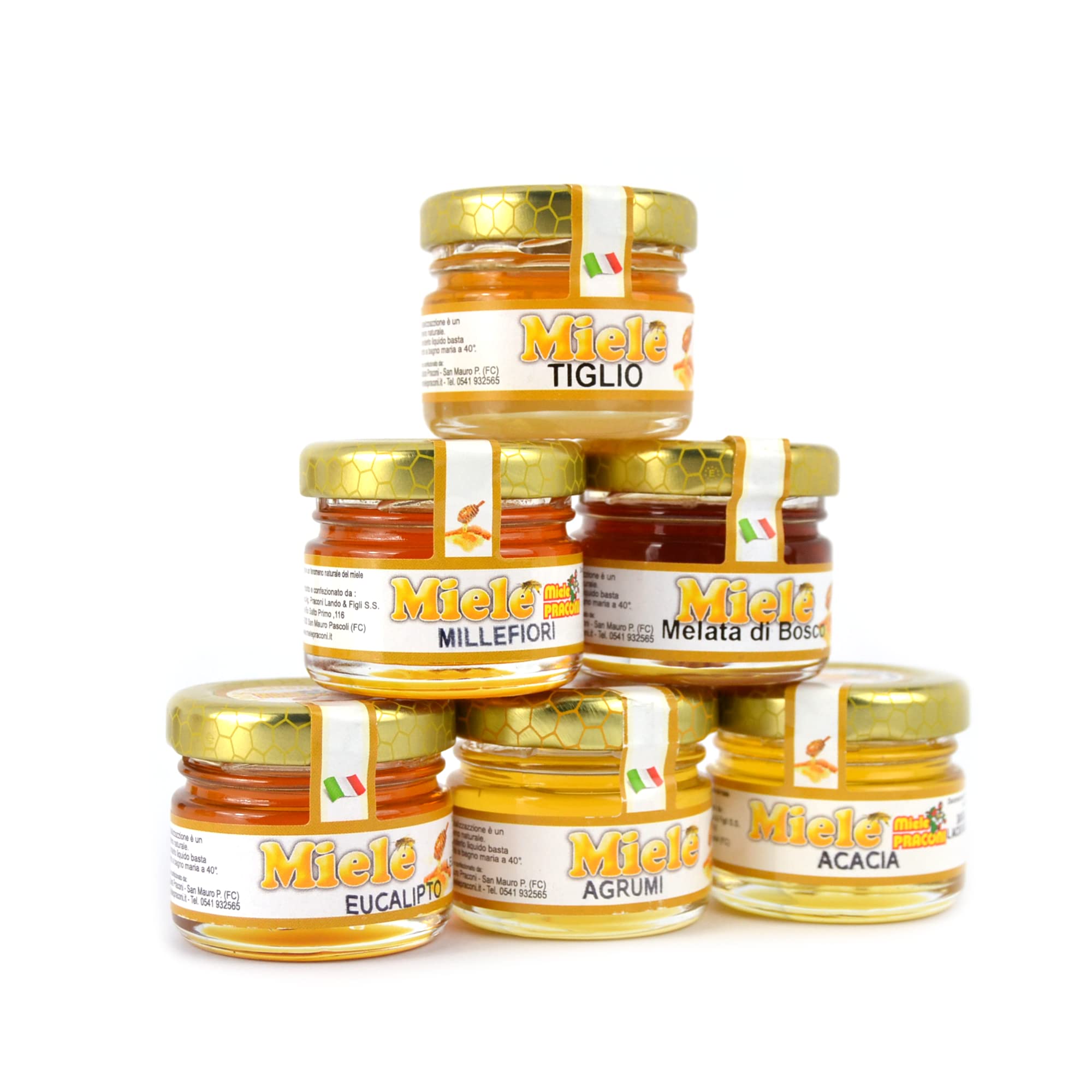 KIT MIELE 1 X 500 GR MIELE MILLEFIORI + 1 X 500 GR MIELE ACACIA + 1 X 350 GR SQUEEZER MIELE ACACIA + PZ 20 VASETTI MIELE DA 30 GR ASSORTITI + PZ 20 MONOPORZIONI GR 20