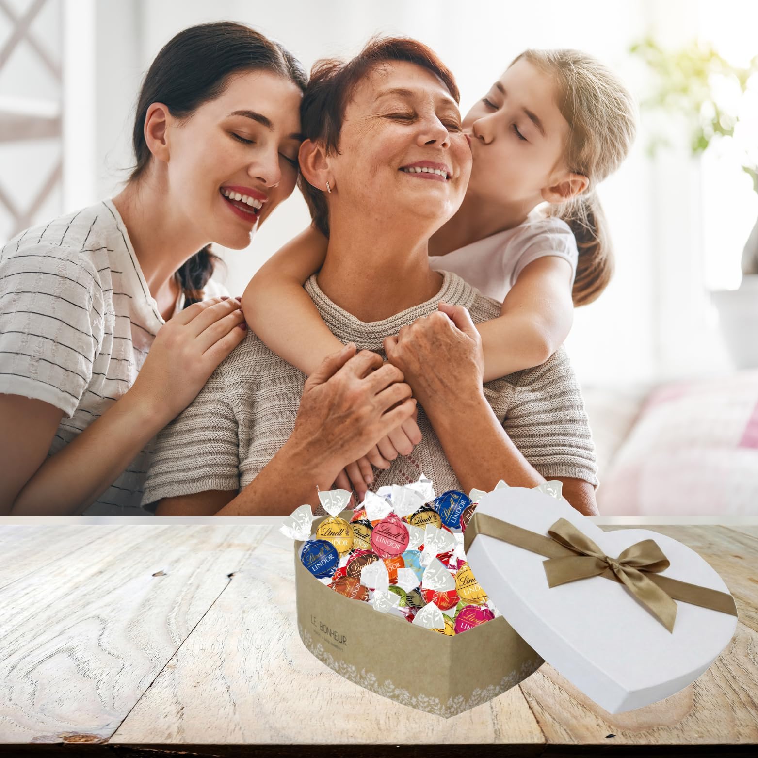 LINDT - Coffret Cœur de 50 Chocolats Lindor - Saint-Valentin | Saveurs Inédites dans un Coffret Original Prêt à Offrir pour la Saint Valentin, la Fête des Mères
