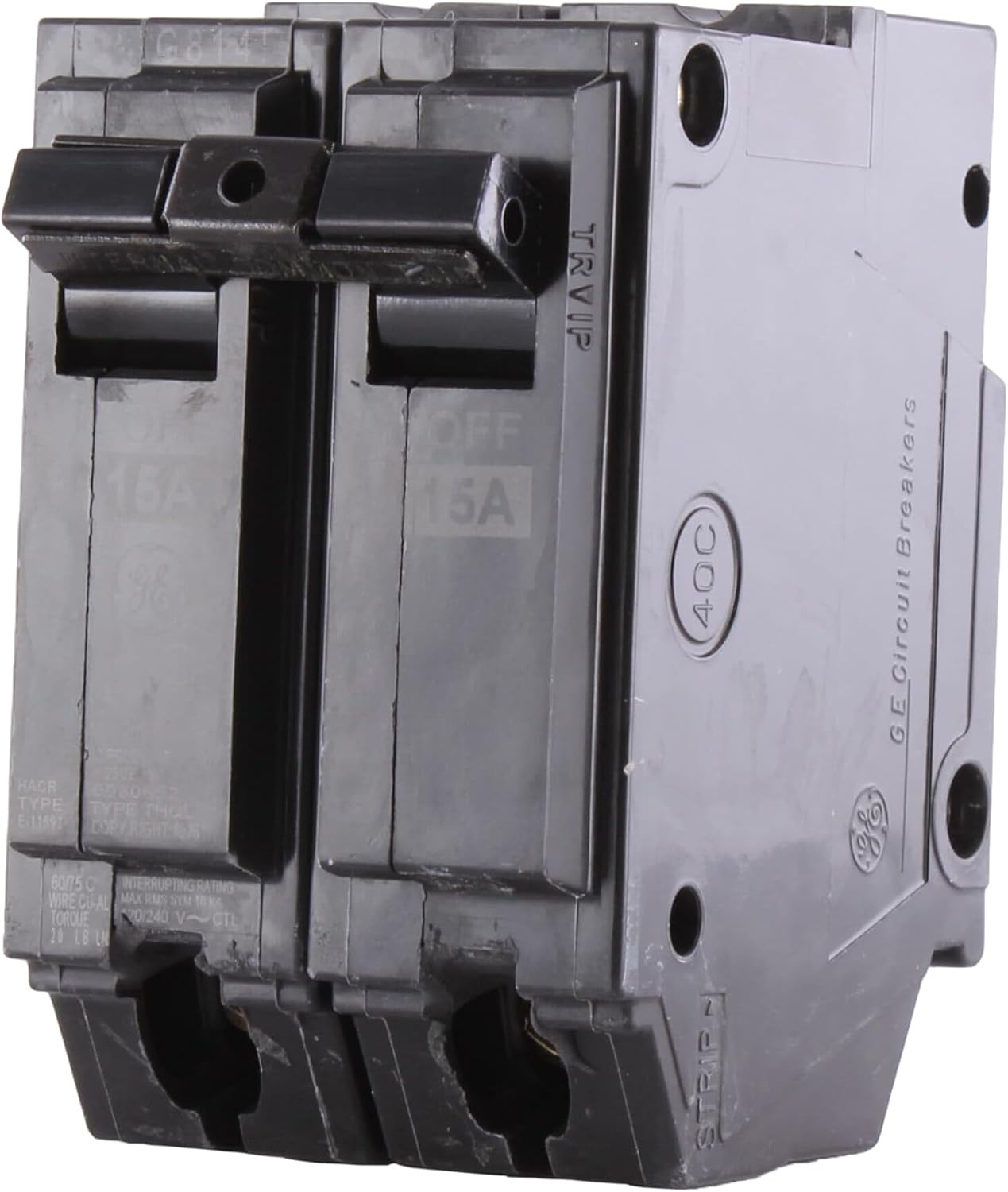 GE ENERGY INDUSTRIAL SOLUTIONS THQL2115 GE 15A 1 inch Dp Breaker