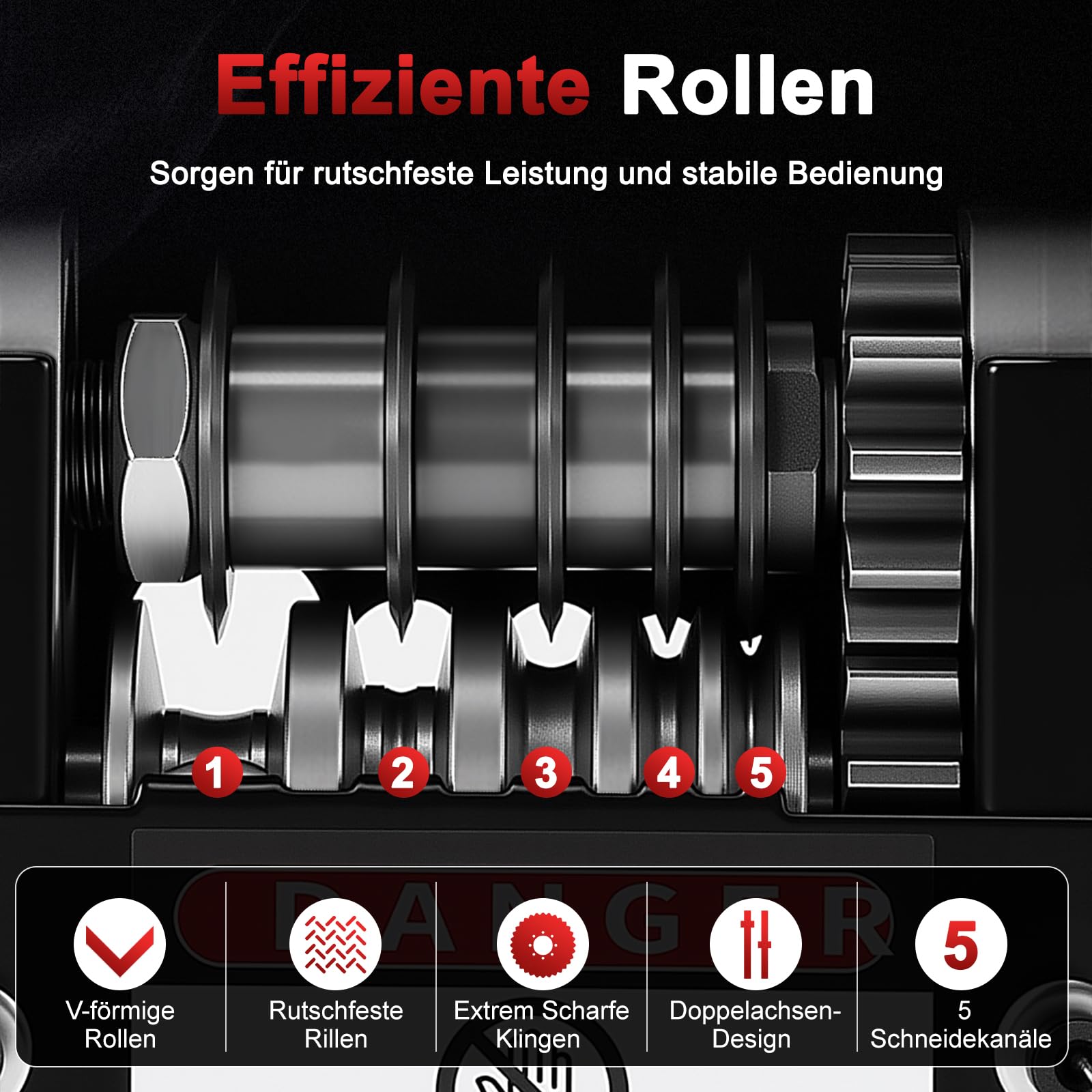 Kabel Abisolierer, 6 Löcher Abisolierzange 3-17mm Automatisch Kabel Abisolierwerkzeug Manuell Elektrisch 2 Modi Kabelabisoliermaschine Abisoliermaschine 5 Drähte Gleichzeitig Abisolieren