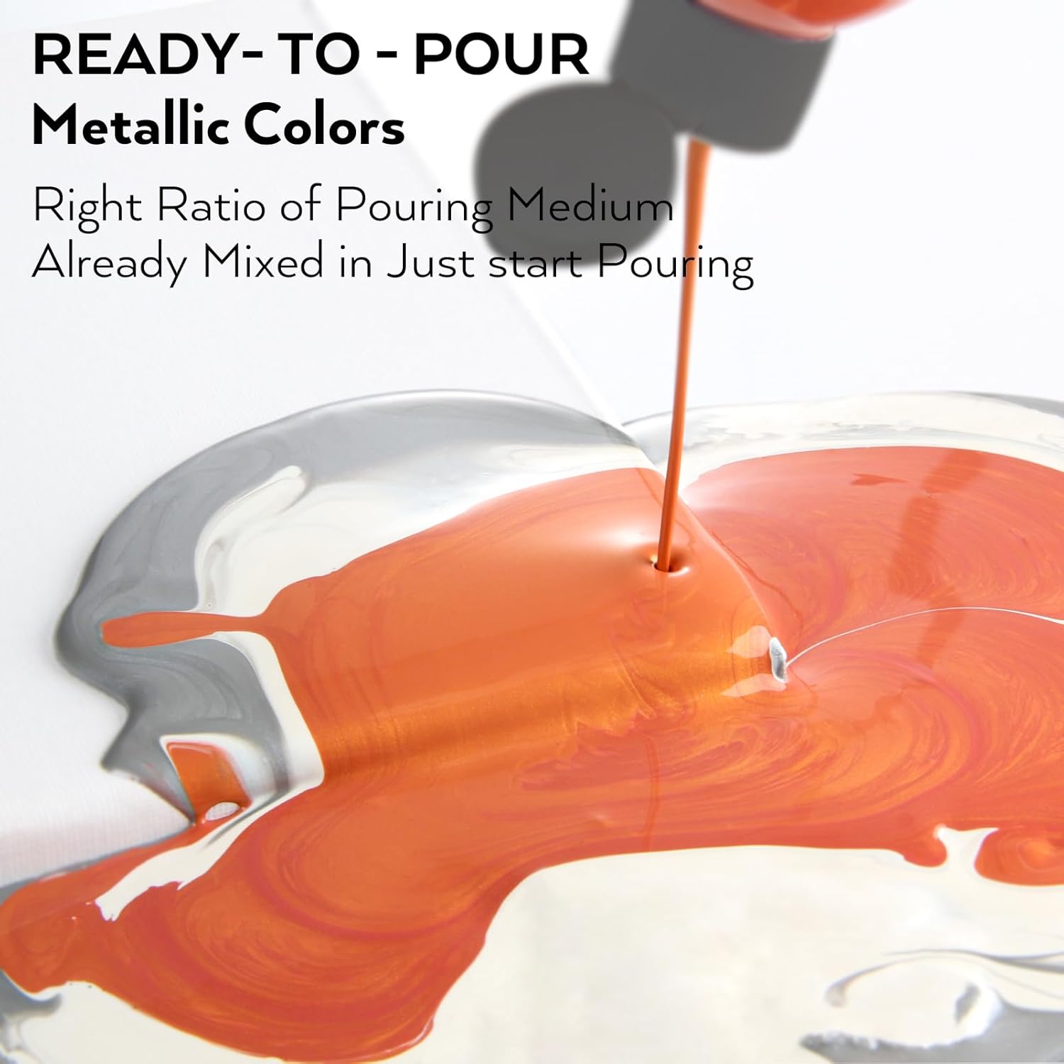 Nicpro 18 Colors Acrylic Paint and 8 Colors Metallic Acrylic Pouring Paint