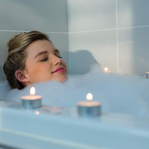 Miniatura 5 de HomeLights Velas de té  4 horas  100,200,300 paquetes a granel  Velas votivas votivas europeas sin humo blancas sin perfume para Shabat, bodas,