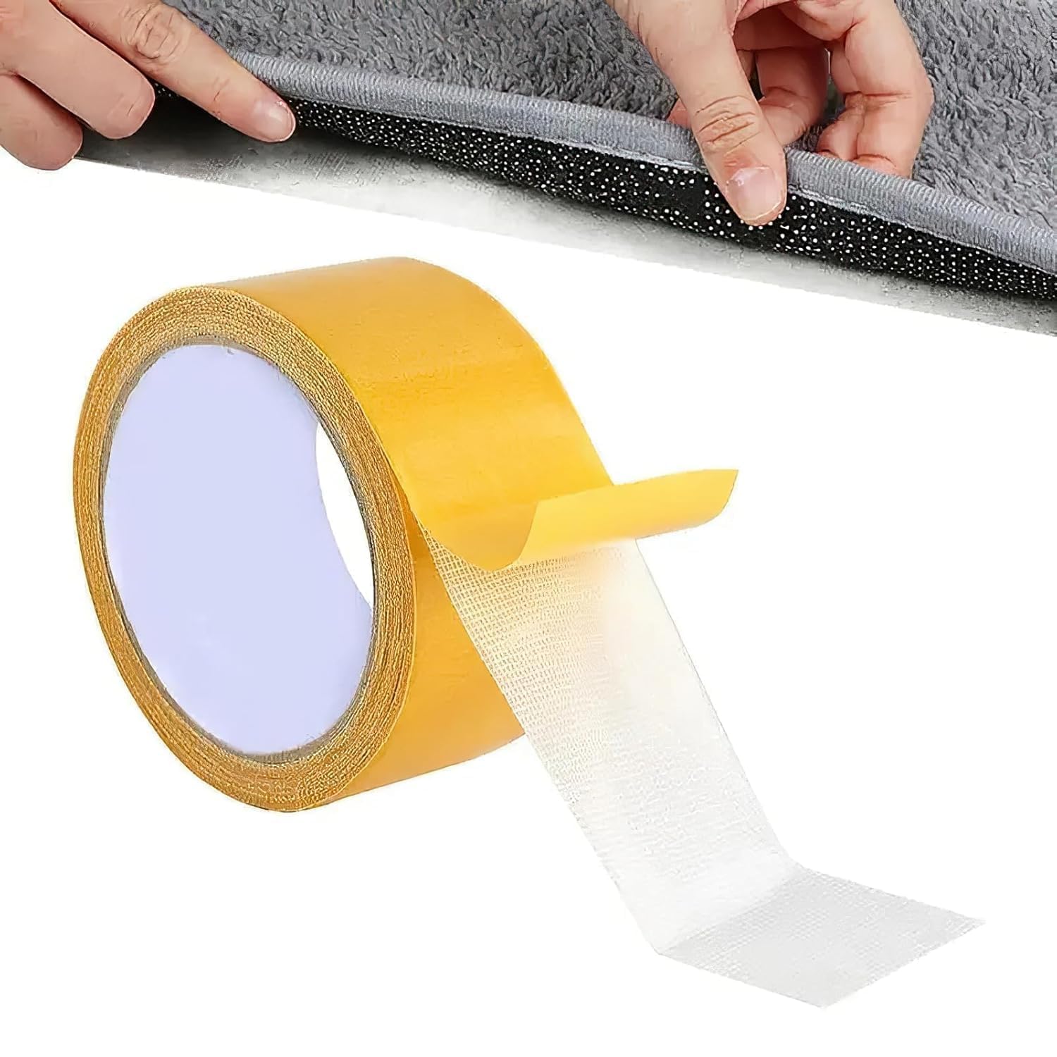 Double Sided Carpet Tape 3cm x 10m | Heavy Duty Rug Gripper Tape for Hardwood Floors, Mats, Carpets, Wall Decor & Area Rugs | Strong Hold Removable Mesh Grid Tape-image-37