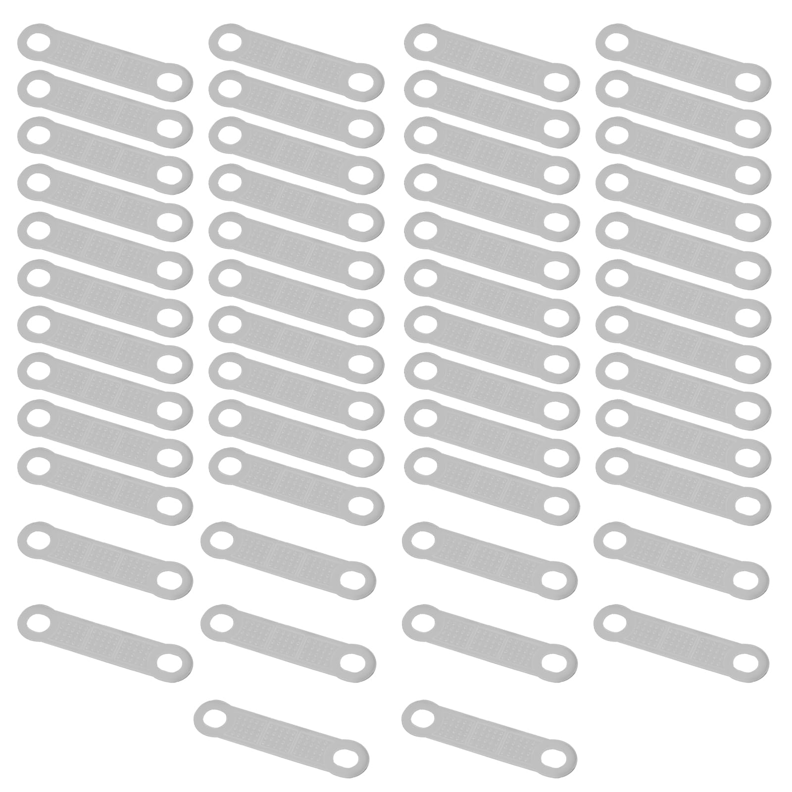 Tiezhangmen Men's Transparent 50Pcs Lightweight Clothes Hanger Grips Durable Clear Clothes Hanger Strips Non-Slip Silicone Clothing Hanger Strips For Wo Clothes Hanger