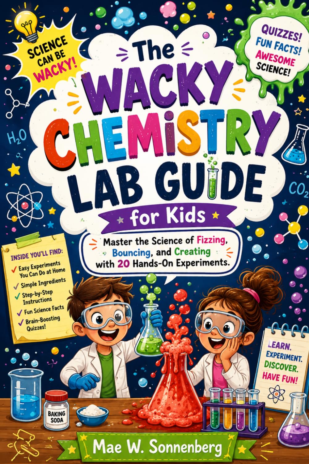 The Wacky Chemistry Lab Guide for Kids: Master the Science of Fizzing, Bouncing, and Creating with 20 Hands-On Experiments.