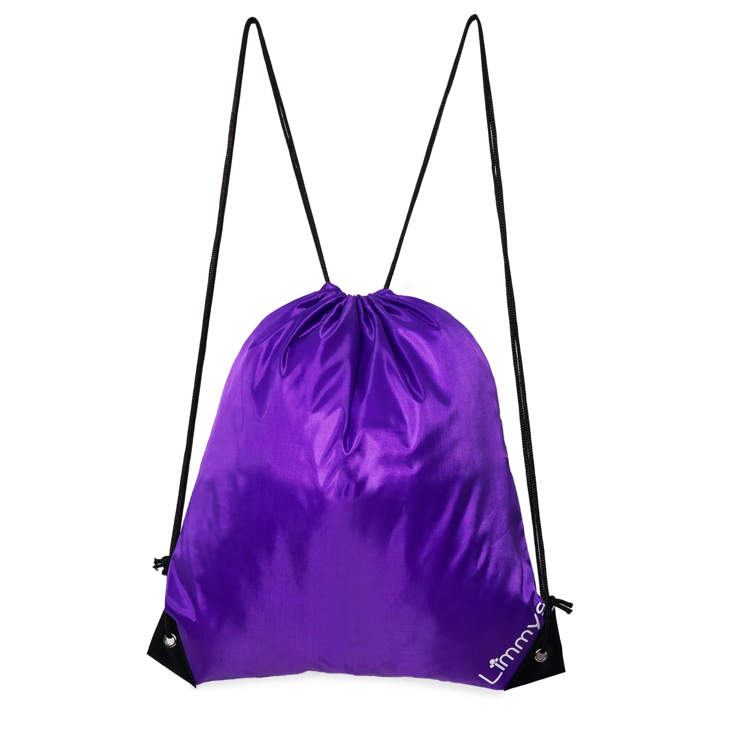 Limmys Drawstring Bag for Kids and Adults – Durable Water-Resistant Drawstring Backpack – Lightweight Gym Sack Perfect for PE, Sports, Swimming, School or Travel