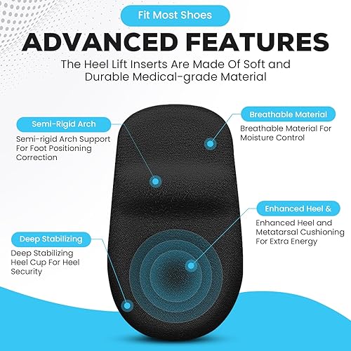 Miniatura 2 de Kairiow Cojines de talón para aliviar el dolor de talón (paquete de 42 pares)  Inserto de cojín para espolones de talón y absorción de golpes,