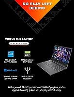 Vista 2 de Laptop Gaming HP Victus 15, NVIDIA GeForce RTX 3050, Intel Core i5-12500H de 12ª generación, 8 GB de RAM, SSD de 512 GB, pantalla Full HD, Windows