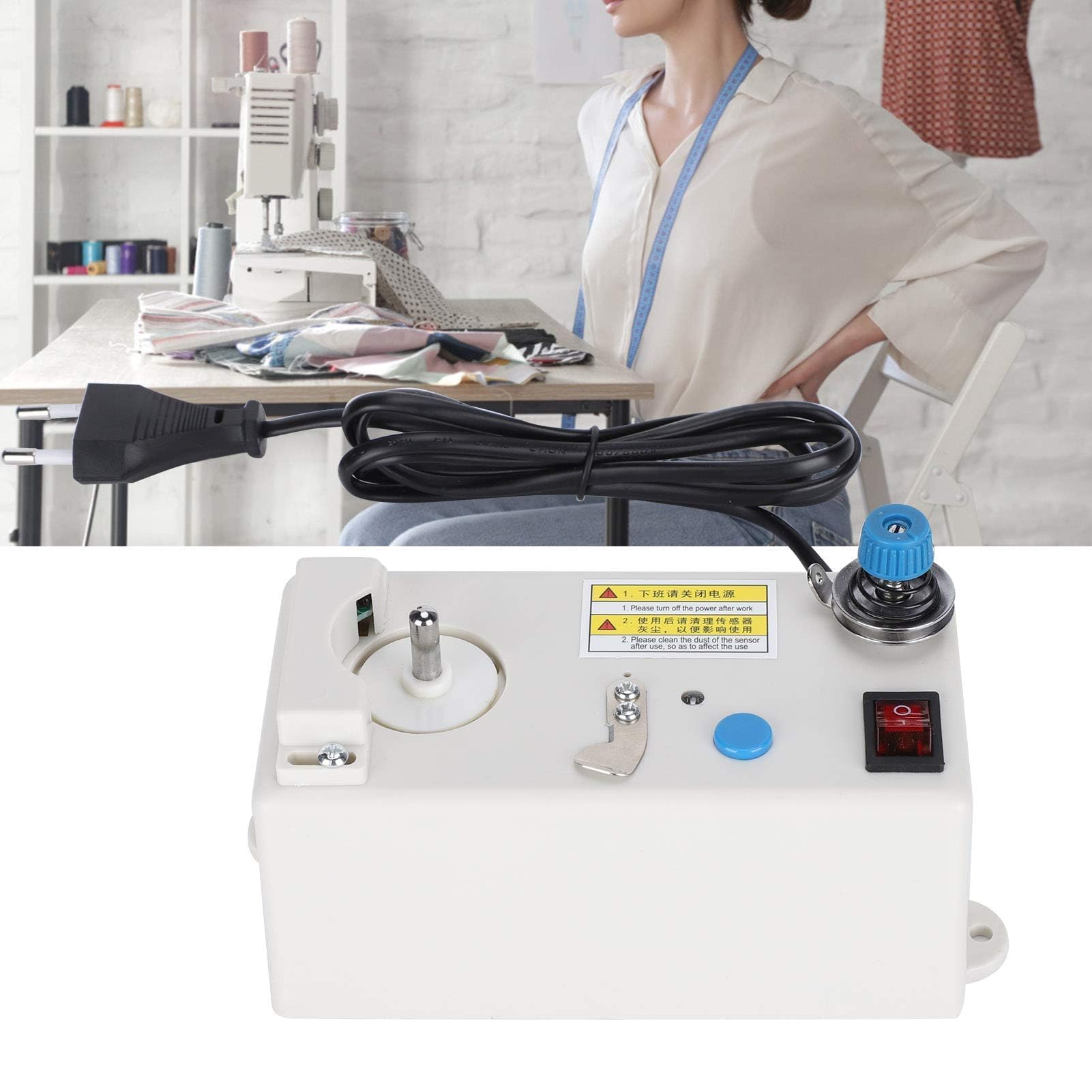 Avvolgitore di Bobine Elettrico Automatico, Accessorio Intelligente per Macchine da Cucire Industriali, Strumento per Avvolgimento del Filo