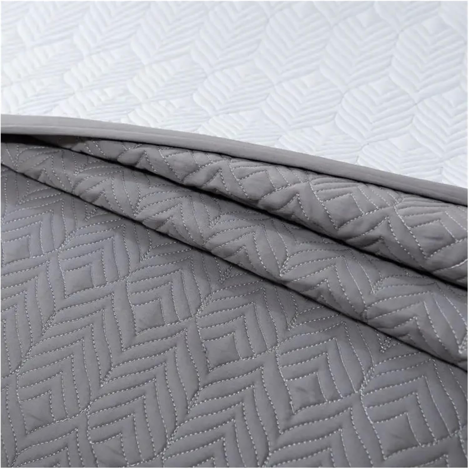 Bed Four Pieces Set 1000TC Egyptian Cotton Solid Color Quilt Set 3Pcs Quilted Bedspread Coverlet Mattress Cover 245 * 270cm Bed Sheet with Pillowcases(F)