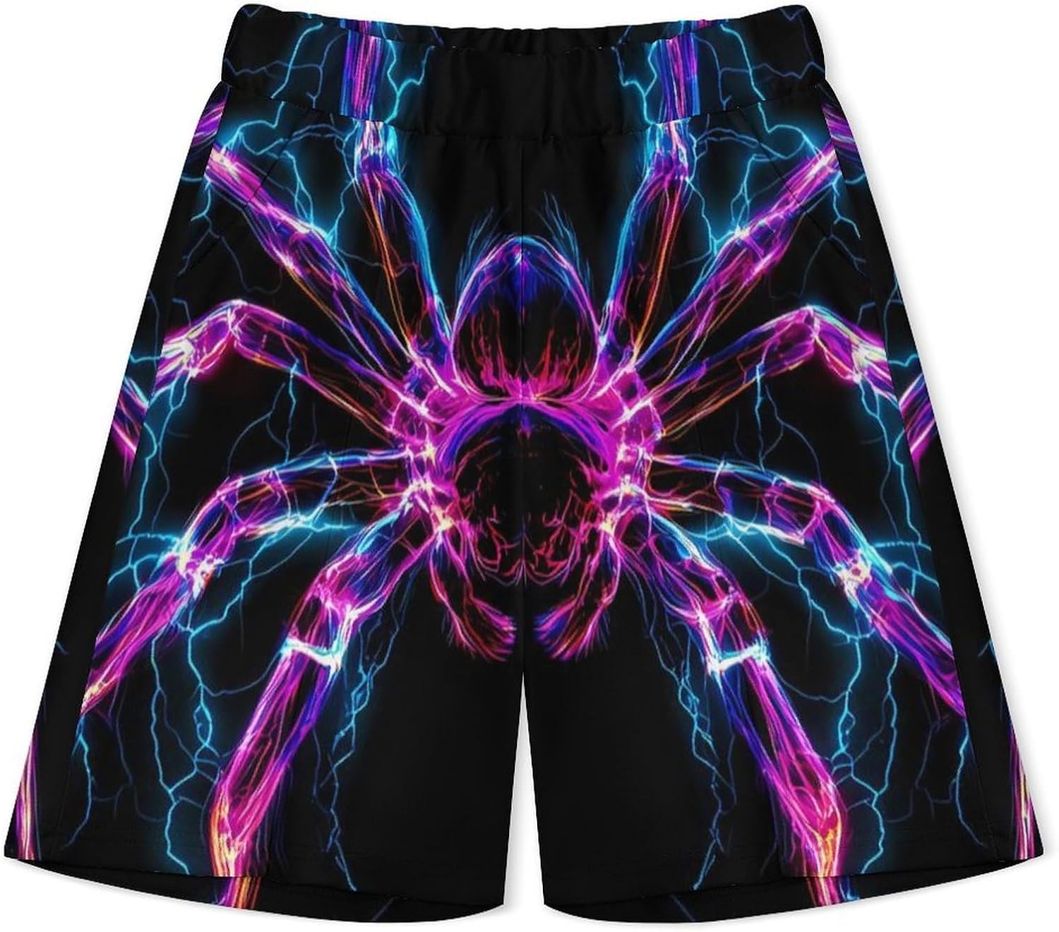 Spider Thunder Mens Polo Shirts Track Suits 2 Piece Short Sleeve Sweatsuit 1/4 Zip Golf Loungewear for Sports