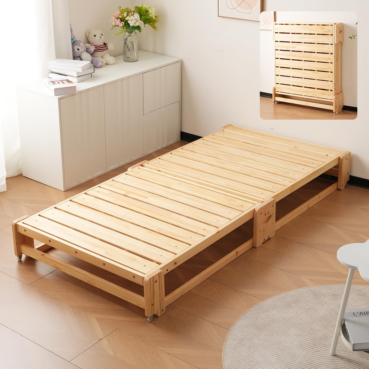 折りたたみベッド すのこベッド  ベッド シングルベッド木製 シングル Amazon｜Kennkari すのこベッド 折りたたみ シングル 木製ベッド