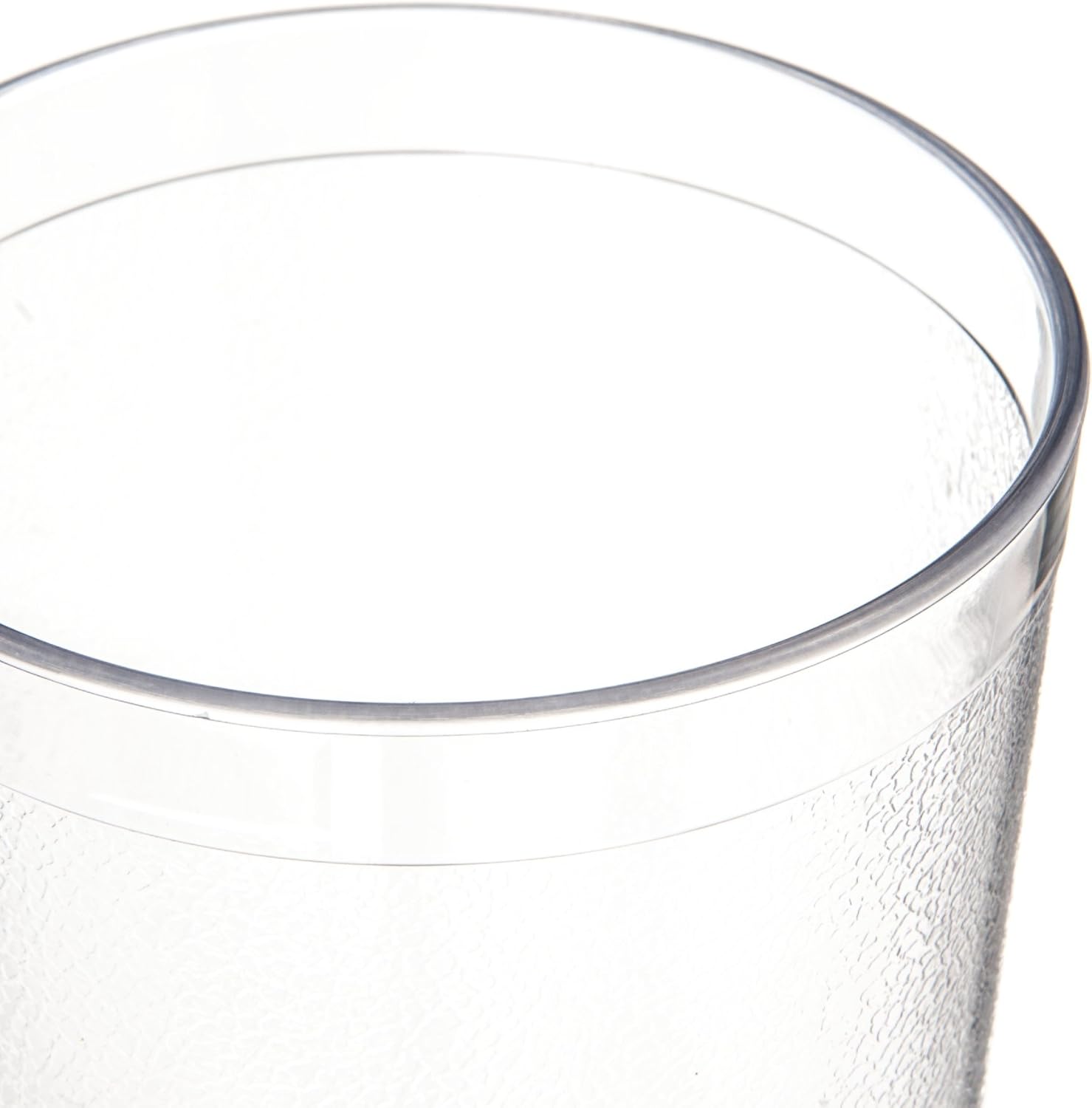 Carlisle FoodService Products Stackable Tumbler Plastic Tumbler for Restaurants, Catering, Kitchens, Plastic, 24 Ounces, Clear, (Pack of 72)
