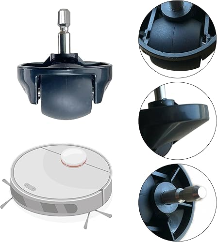 Miniatura 3 de Conjunto de rueda delantera de repuesto compatible con todas las aspiradoras iRobot Roomba 500, 600, 700, 800, 900, e, i y j, 2
