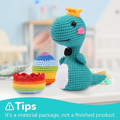 Miniatura 7 de WenmthG Kit de ganchillo para principiantes, kit de inicio de ganchillo con tutoriales en video paso a paso, kit de aprendizaje a ganchillo para