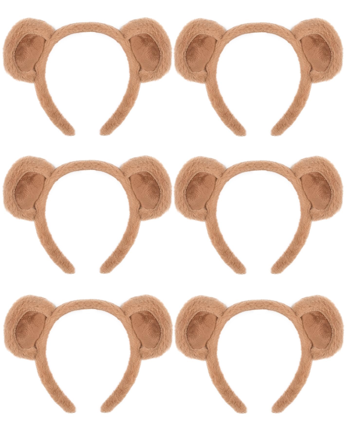 HODRME 6 PCS Animal Ears Headband-Halloween Christmas Festival Theme Party Animal Cosplay Costume Headbands
