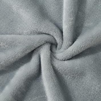 CREVENT 75cmX100cm Small Fluffy Warm Baby Toddler Blanket for Boy Infant Toddler Crib Cot Stroller (Grey Lion)