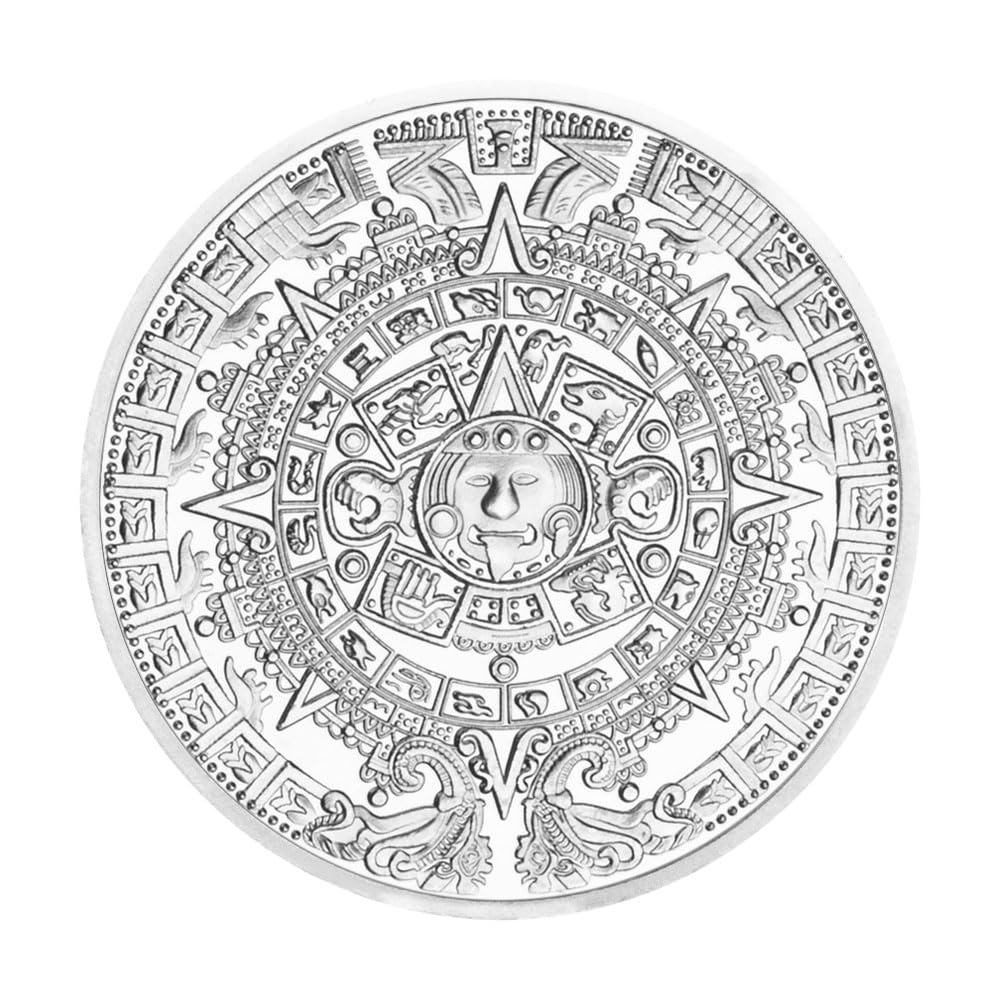 Collectible Lucky Coins Mexico Mayan Aztec Calendar Art Prophecy Culture |  Desertcart Seychelles