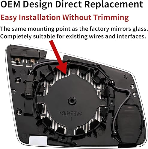 Miniatura 3 de Espejo lateral del conductor de repuesto para Mercedes Benz A B C W204 E W212 S W221 GLA GLK  Espejo lateral izquierdo, espejo retrovisor de vidrio